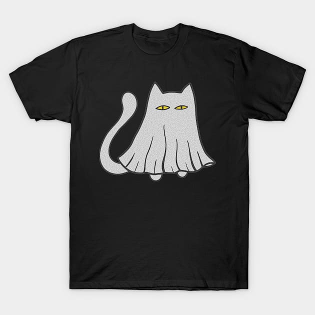 Ghost cat T-Shirt by EmeraldWasp